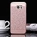 Galaxy S7 Edge Case, Moleboxes Luxury Hybrid Beauty Crystal Rhinestone with Gold Sparkle Glitter PC Hard Protective Diamond Case Cover for Samsung Galaxy S7 Edge (Rose Gold)