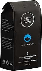 Three Sisters, Kicking Horse Coffee, Medium Roast, Ground, 10 oz - Certified Organic, Fairtrade, Kosher Coffee