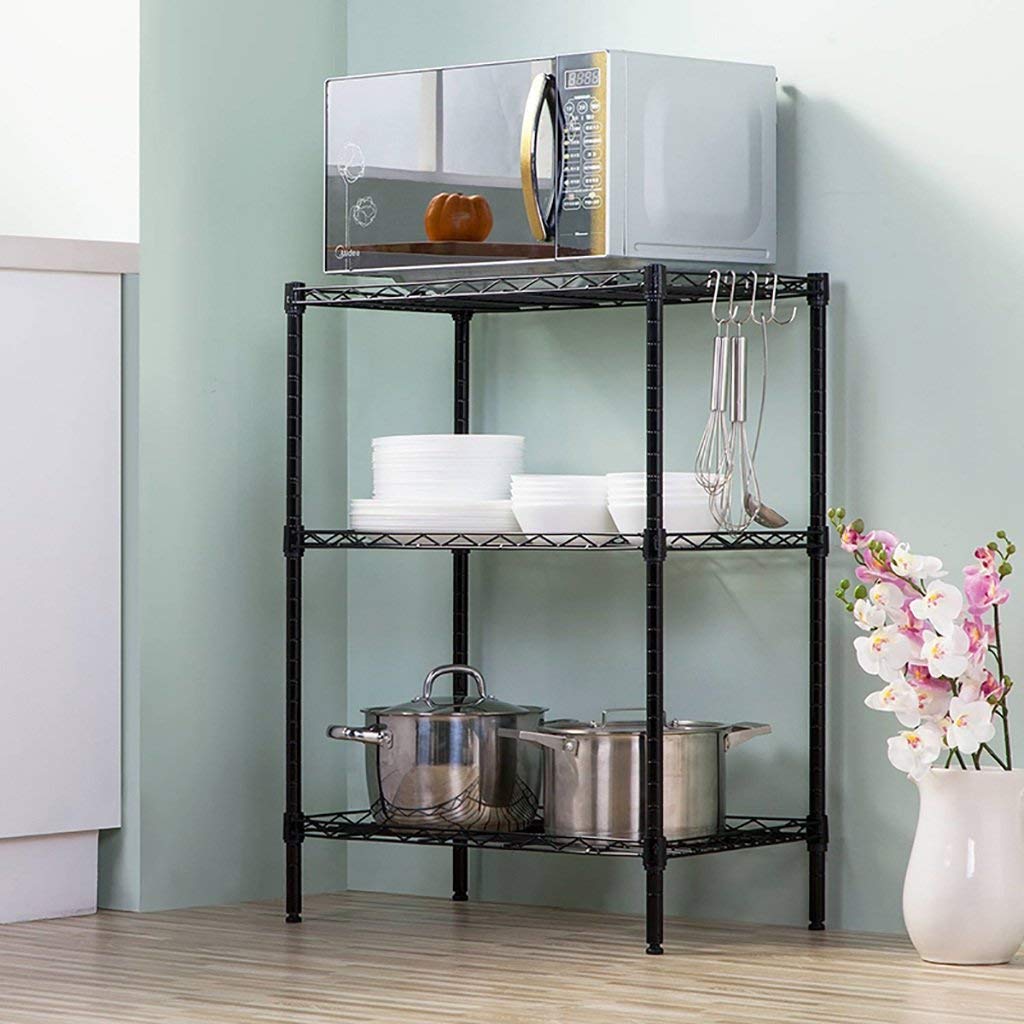 ACZZ Estante de la cocina Estante de microondas clásico con ...