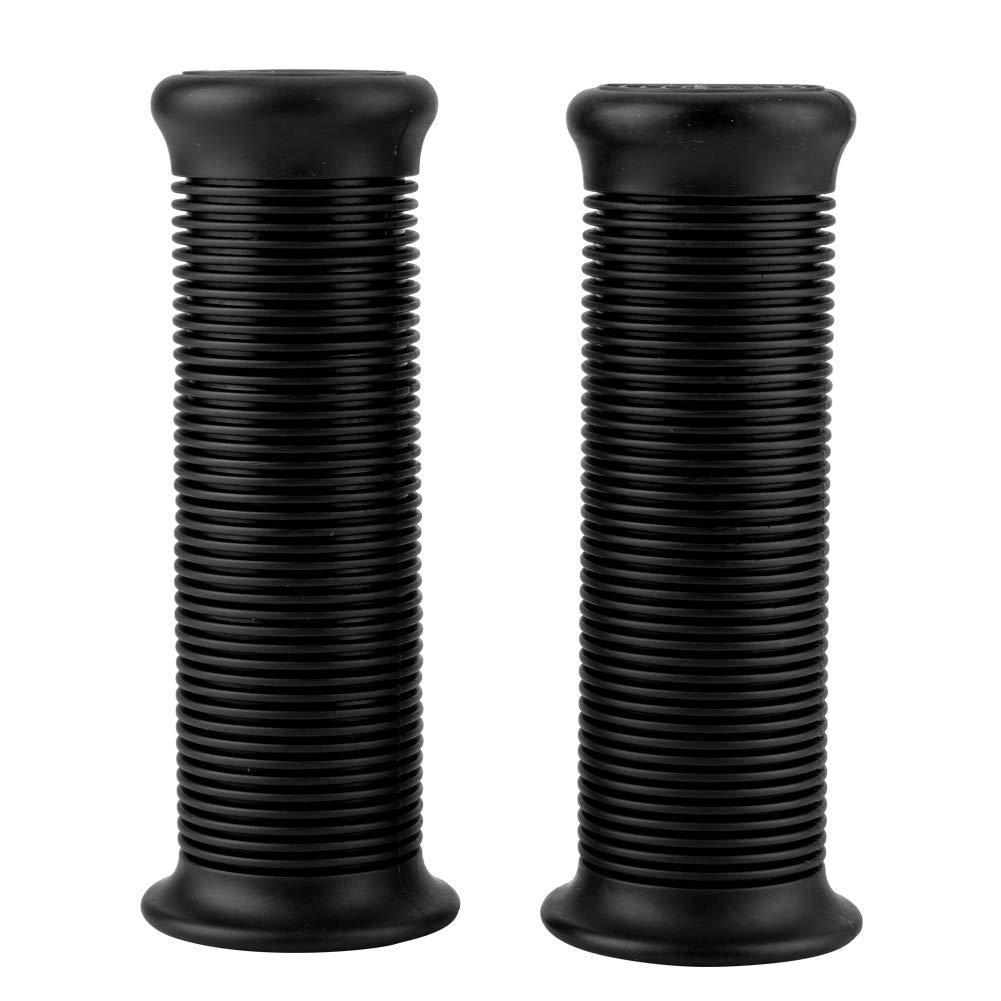 Pair of Motorcycle Handlebar Grip 1inch 25mm/ 1.1inch 28mm Universal Motorcycle Vintage TPU Handle Handlebar Grip Black