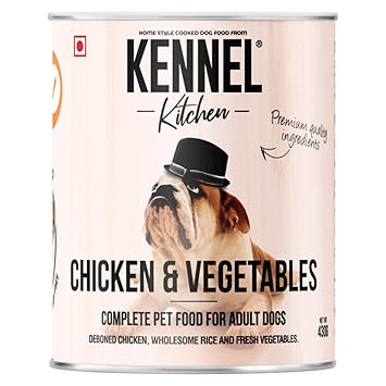 Kennel Kitchen Adult Wet Dog Food, Chicken and Vegetables, 430 GMS (Pack of 6)