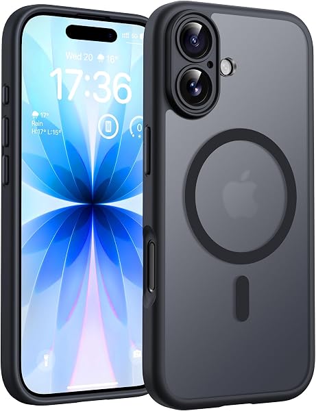 TOCOL for iPhone 17 Case, Compatible with Magsafe, Full Camera Protection, Built-in Magnets, Drop Protection, Translucent Mat