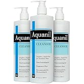 Person & Covey Aquanil Cleanser - Lipid-Free Sensitive Skin Cleanser, Non-Comedogenic Gentle Cleanser - Soap Free Cleanser with 7 Ingredients, Fragrance-Free Skin Care Cleanser - 3 Pack, 16 Fl. Oz.