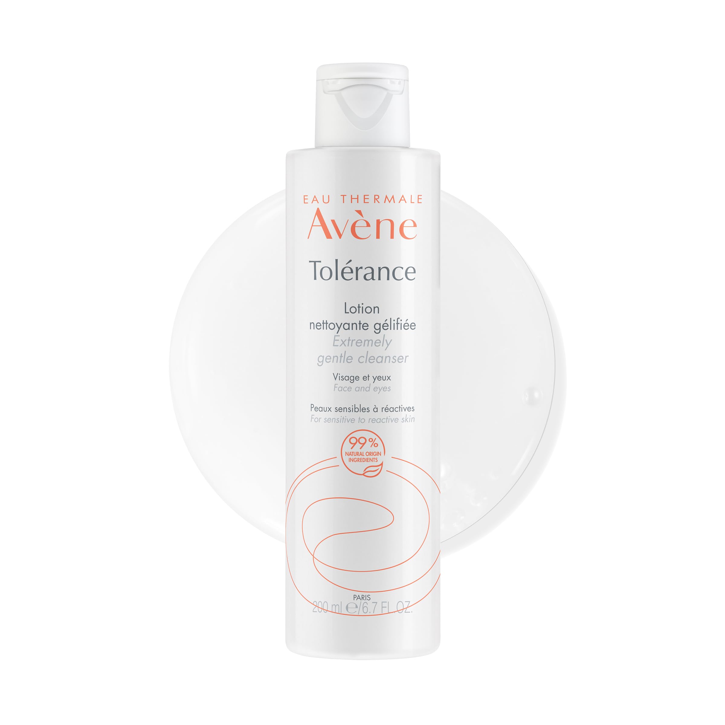 Eau Thermale Avène Tolérance Extremely Gentle Cleanser, Make-Up Removing Lotion for Sensitive Skin, 1x 200 ml Bottle