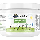 Garden of Life Kids Multivitamin Powder, Daily Vitamins and Minerals for Toddlers & Kids - Organic Toddler Multi Powder With 15 Vitamin C, D3, Zinc for Healthy Growth - Gluten Free - 30 Day Supply