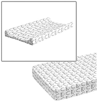 crib sheet and changing pad cover