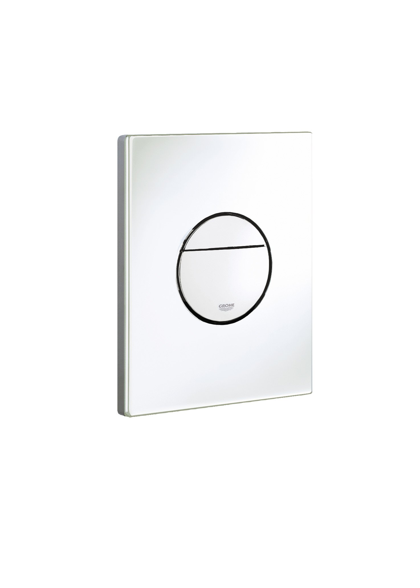GROHE Sail Flush Plate for Concealed Gd2 Cisterns, Water-Saving, Dual Flush with Start-and-Stop Activation, Easy to Install, Alpine White. 38965SH0