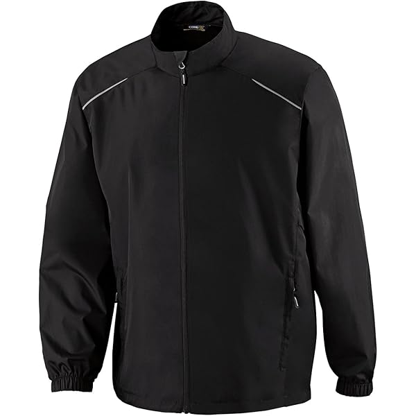 Core365 88183 Mens Motivate Lightweight Jacket - Black - 2XL at
