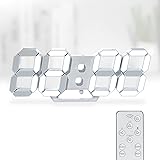 KOSUMOSU 3D LED Digital Wall Clock ,9.7", Large