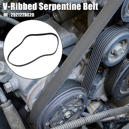 X AUTOHAUX V-Ribbed Serpentine Belt 252122B020 for Hyundai Accent 12-19 photo 8