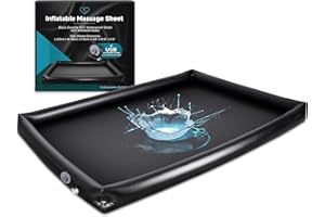 Inflatable Massage Sheet | Self-Inflating PVC Waterproof Sheet with Sides | Durable, Easy to Clean | 83'' x 61'' x 6''