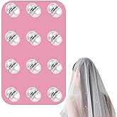Adullpony 12 Pairs Veil Weights Invisible Pearl Wedding Veil- Double-Sided Pearl Veil Weights Bridal Veil Wedding- Bridal Accessories Magnetic Pearls- Mantilla Wedding Veil Lightweight Veil Pearl