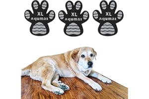 Aqumax Dog Paw Protector Anti Slip Paw Grips Traction Pads,Walk Assistant for Senior Dogs,Brace for Weak Paws or Legs,Dog Shoes Booties Socks Replacement 24 Pads XL