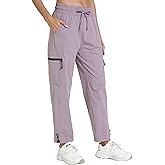 Women's Hiking Pants with Pockets - Travel Lounge Outdoor Quick Drying Lightweight Water Resistant Joggers