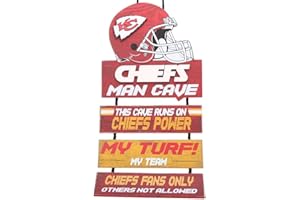 NFL Unisex-Adult Team Logo Mancave Man Cave Hanging Wall Sign