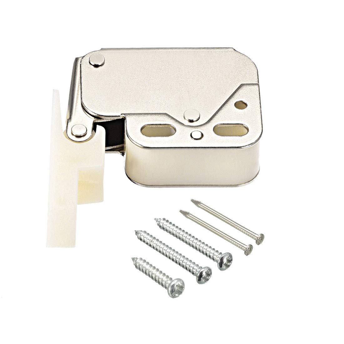 sourcing map Cabinet Cupboard Spring Press Open Door Catch Tip Touch Push Latch 2pcs