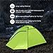 Enkeeo 2 Person Camping Tent Ultralight Backpacking Tents with Carry Bag Dome Shape for Family Hiking Park Beach (Green)
