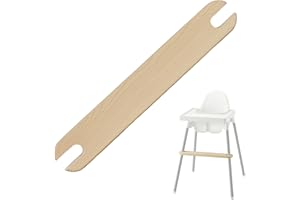 Yeah Baby Goods Adjustable IKEA High Chair Footrest (Birch) - Attachable IKEA Antilop Highchair Footrest for Safer Mealtimes