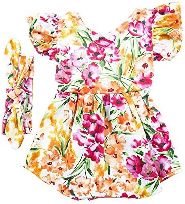 Hollyhorse Newborn Baby Girl Rompers & Clothes | Baby Dress Headbands