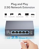 Cudy HS105 5-Port 2.5Gbps Multi-Gigabit Ethernet Switch Desktop Wall Mount view 2