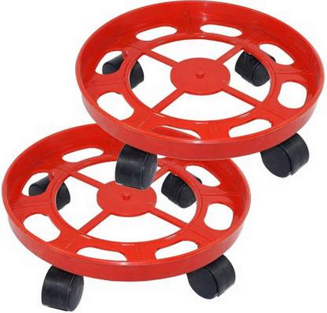Shrijit LPG Cylinder Trolley Easily Movable Stand with Wheels,Gas