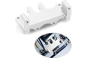 OGUNKE OGRC Porous Adjustable RC Servo Mount Metal Steering Servo Mount Bracket for Axial SCX24 Deadbolt / C10 / JLU Gladiator/Bronco Upgrades Parts (Silver)