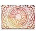 iCasso Macbook Old Retina 13 Inch Case Art Printing Matte Hard Shell Plastic Protective Cover For Macbook Pro 13 Inch Retina No CD-ROM Model A1425/A1502 (Orange Medallion)