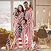 INFLATION Family Christmas Pajamas Sets, American Flag Hooded Zip Up Flannel Romper Home Onesies Sleepwear