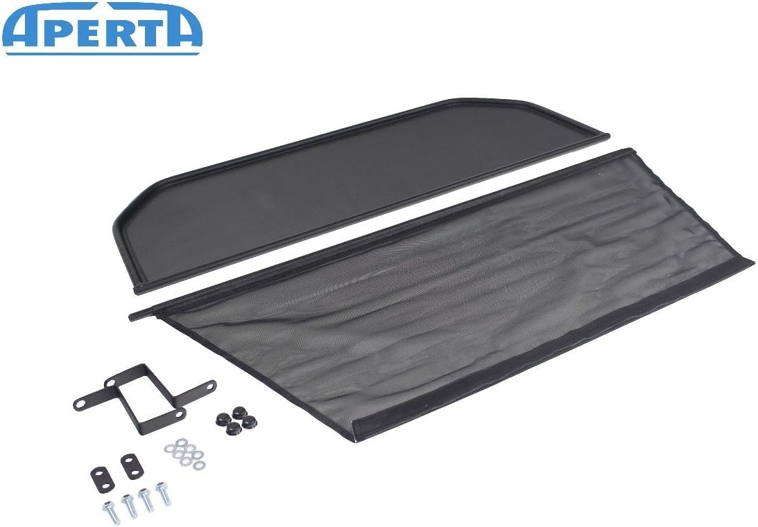 Aperta Black wind deflector compatible with Porsche 911 | Tailor made windblocker | Draft-stop | Windstopper Porsche convertible