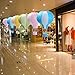 zilue Party Hanging 12 inches Rainbow Hot Air Balloon Paper Lanterns Christmas Accessories Birthday Party Wedding Decoration Stripe Set