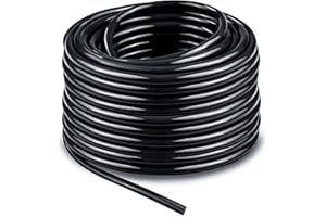 Bonviee 100ft 1/4 inch Blank Distribution Tubing Drip Irrigation Hose Garden Watering Tube Line for Small garden irrigation system