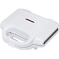 Amazon Basics Waffle Maker 2-Slices White with Non-stick coating and Easy to Clean, 700W