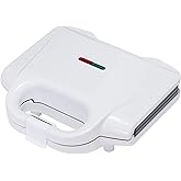 Amazon Basics Waffle Maker 2-Slices White with Non-stick coating and Easy to Clean, 700W