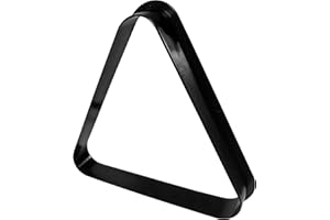 BALIKEN Triangle 8 Ball and 9 Ball Rack for Pool Table, Suited for 2-1/4" Pool Balls, Billiard Racks Pool Table Accessories (Triangle/Plastic, Black)