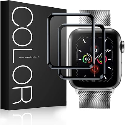 G-Color Apple Watch 44mm Serie 4/5 Protector de Pantalla, [2 ...