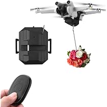 Système de Largage de Drone pour DJI Mini 4 Pro, Dispositif de Largage de Charge Aérienne, Lanceur de Largage d'Air pour Scène de Mariage, Appât de Pêche