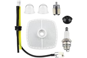 Uorimy SRM 225 SRM 210 Air Filter Primer Bulb Gasket Kit for Echo SRM-225 PAS-225 SRM-210 SRM-2100 SRM-211 SRM-230 GT-200R PB200 PB201 PB250 PB250LN ES250 Leaf Blower HCR150 HCR151 Rimmer Parts