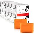 Kojie San Skin Brightening Soap - Bundle Pack - Original Kojic Acid, Dark Spot Remover Bar Soap with Coconut & Tea Tree Oil, 65g x 24 Bars