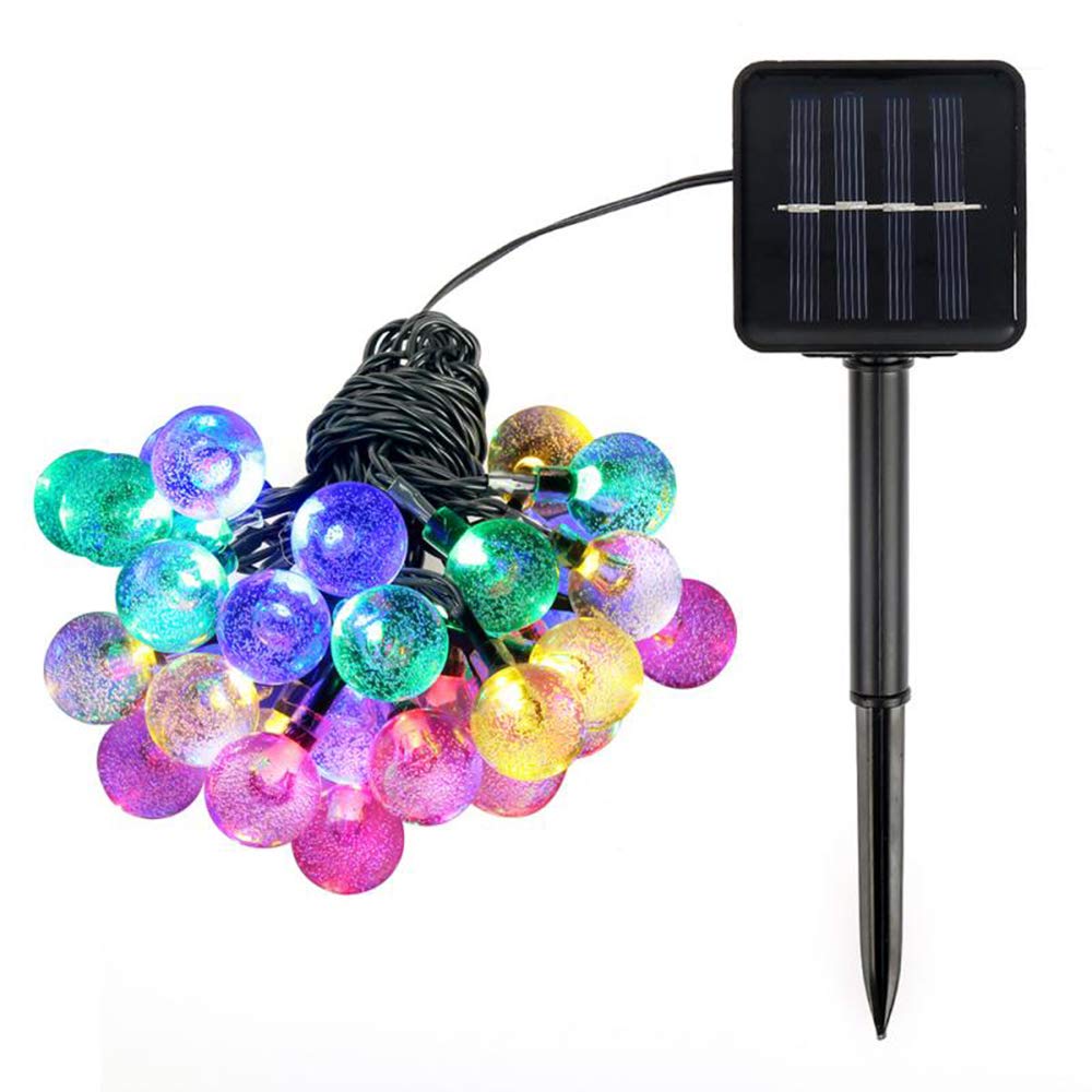 Outdoor Solar Powered Led Lights 16 Inch Multi Colors 20 LEDs 8 Modes Waterproof for Garden Window Patio Wedding Party Home