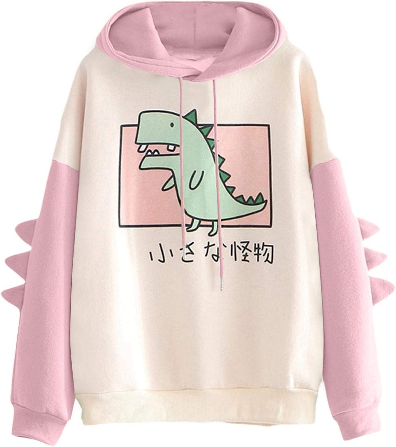1PC Women's Sweater，Animal Cute Dinosaur Hoodie Shirt with Pocket