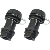 2 Pcs Drain Plugs Replacement for BMX IMX Overland 25-72 Qt Coolers | Travel, Hiking, Outdoors, Fishing, Metal, Caps With Stainless Steel, Lanyards