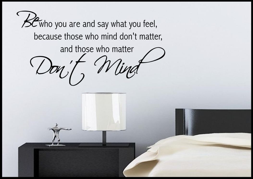 Feel Mind Life Quote Wall Sticker Bedroom Room Decal Mural Transfer Art Stencil WSD448