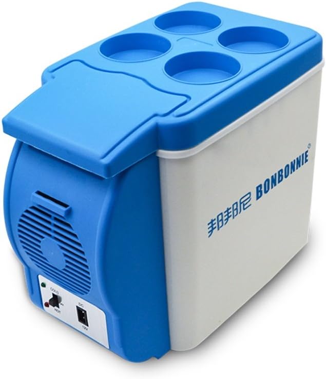 Mini Freezers The harvest season- 6L Blue Refrigeration Car Refrigerator, Cold And Warm Car Dual-use Light And Portable 220V AC / 12V DC