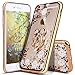 ikasus iPhone 6 Plus Case,iPhone 6S Plus Case, [Glitter Crystal Plating Butterfly Floral] Luxury Bling Diamond Rhinestone Clear TPU Case for iPhone 6/6S Plus 5.5