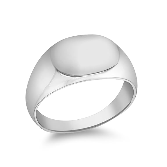 Tuscany Silver Unisex Siegelringe 925 Sterlingsilber Silber