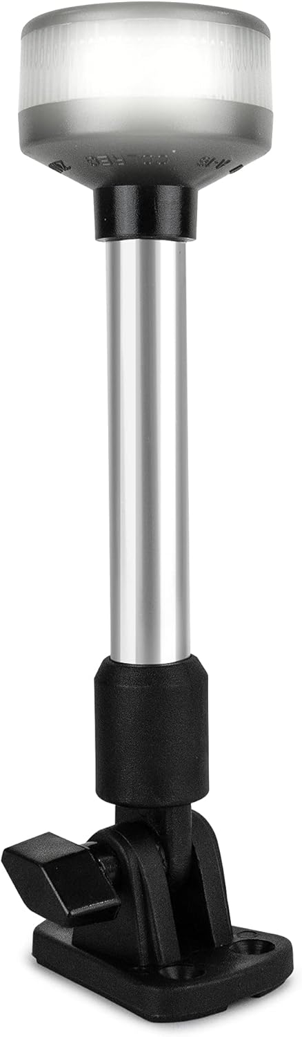 Five Oceans Marine LED All Round Anchor Light Fold Down, White 9 inches FO-2878
