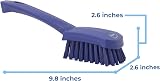 Vikan Stiff Washing Scrubbing Hand Brush Short Handle 270mm Purple view 5