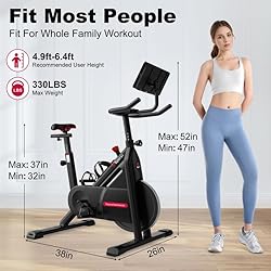 Exercise Bike with Exclusive App, Stationary Bikes