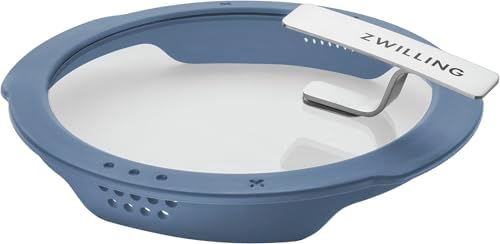 Juego de ollas ZWILLING Simplify de 5 piezas, con pico vertedor, asas que no se calientan, aptas para inducción, acero inoxidable, azul