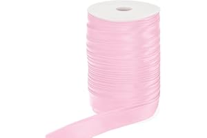 PATIKIL Double Fold Bias Tape, 1 Inch x 55 Yard Continuous Bias Binding Tape Satin Fabric for Sewing Quilting Seaming Hemming